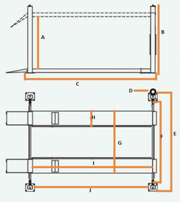 LFPP10 10,000lb 4-Post Parking Lift - Image 2